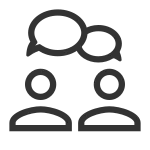 Group Discussion Meeting SVG Icon